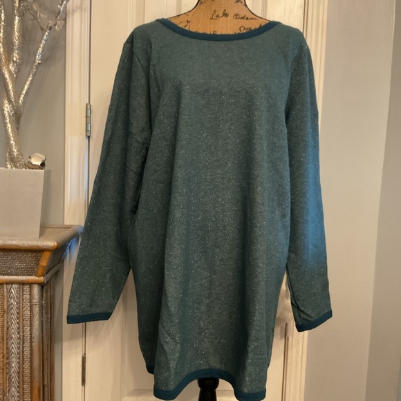 Studio 1886 Tie Back Glitter Top - Picture 7 of 11